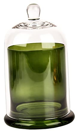 IMIKEYA 1 Lot de Bougeoirs en Verre avec Cloche en Forme De Bocal en Verre Transparent Vitrine De Table Mini Support À Gâteau Photophore Vintage pour La Maison Décoration De Table De