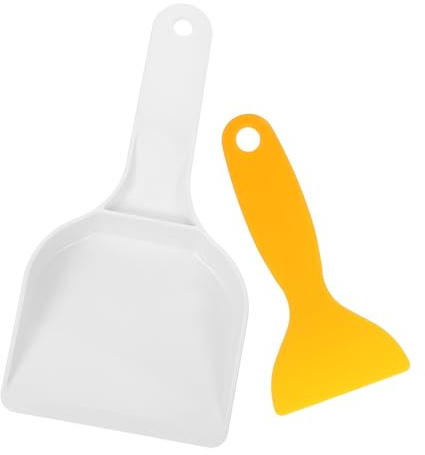 YARNOW 2 Stück Eiskratzer Aus Robustem Kunststoff Multifunktional Für Gefrierschrank Küche Ergonomisch Geformt Große Kleine Schaufel Für Eisentfernung
