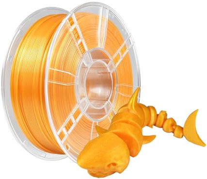 iBOSS PETG Filament 1.75 mm, Stärker Zähigkeit PETG 3D Drucker Filament, 1kg Spule, Maßgenauigkeit +/- 0,02 mm, 3D-Druck-Filament für 3D-Drucker, PETG Perlgold