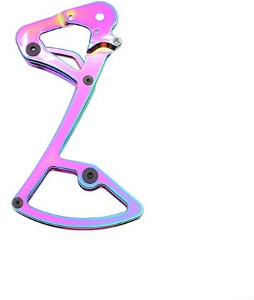 Zoegneer Fahrrad Schaltwerk Führung Radhalterung Leichte Schaltwerk Platte Für Garbaruk Fahrrad Schaltwerk Käfig (Regenbogen)