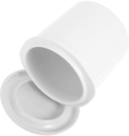 ABOOFAN Mantequera De Porcelana Con Tapa Mantequera Para Mostrador De Cerámica Refrigerada Por Agua Hogar o Restaurante