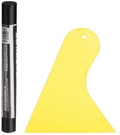 QUARKZMAN Wood Filler Sticks Holzmöbel Kratzer Reparatur Füllstifte Möbel Touch Up Marker mit gelbem Schaber für Holzlöcher Holzboden Tisch Tür Schrank, Schwarz