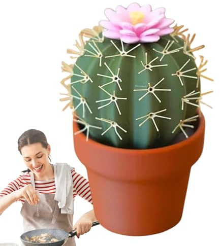 Saliera e pepiera, design a di cactus, 12 x 10 x 10 cm, dispenser per condimenti a prova di perdite, contenitore per condimenti da cucina, per casa, ristoranti e catering