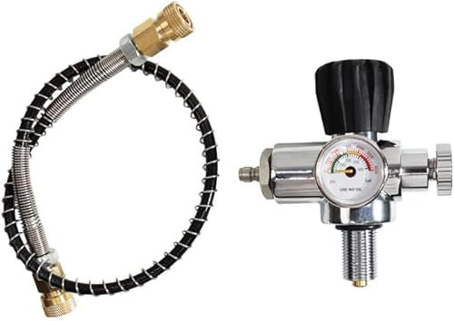 XXGJOALD 4500Psi PCP-Luftkompressor, Hochdruck-PCP-Paintball-Füllstation, Edelstahlventil, HPA-CO2-Tank, DIN-Ladesystem, M18 x 1,5