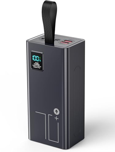 Large Power Bank 70000mAh - QC 3.0 & PD 30W Fast Charging, 5-Output Battery Pack for Travel