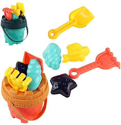 WOONEKY 2juegos Juguetes De Cubo De Playa Total Juguetes De Playa para Cubos Jugar y Pala