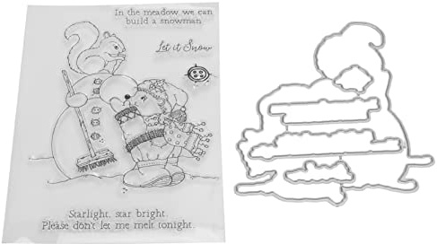Snowman Shape Transparent Stamps TPR Riciclaggio Usa timbri trasparenti fai da te album fotografici Diaries cartolina di auguri