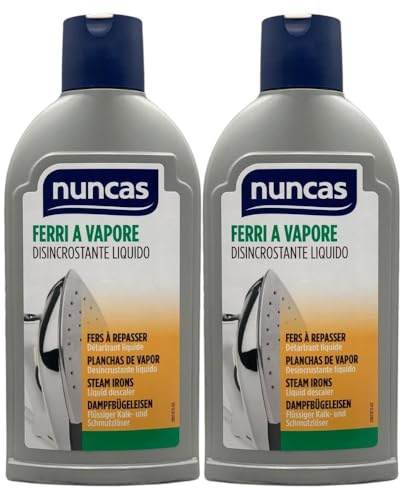 Disincrostante Liquido per Ferri a Vapore, Toglie Velocemente le Incrostazioni di Calcare e Aiuta a Mantenere il Ferro Come Nuovo, 250ml (2 Unità)