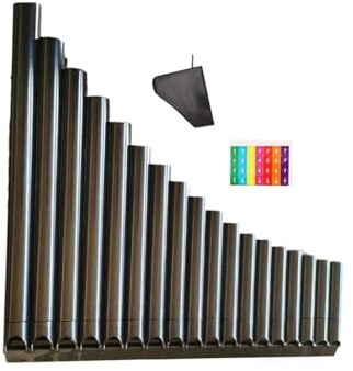 18 Pfeifen Panflöte Panflöte In Der Tonart C Mit Aufklebern Und Aufbewahrungstasche 18 Pfeifen Handgefertigtes Instrument