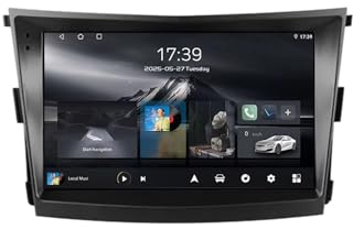Android 15 Car Stereo Touch Screen 9 MP5 Player per SsangYong Tivoli 2015-2019 Lettore multimediale GPS con BT Radio WIFI Telecamera Posteriore(YA1 2+32G)