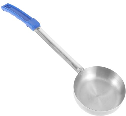 BESPORTBLE Cuillère Doseuse à Sauce à Pizza en Acier Inoxydable 237 Ml Louche Doseuse sans Trou 8 Oz Ustensile Cuisine pour Dosage Précis de Sauce pour Préparation Culinaire