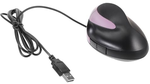 IWOWHERO Souris USB Verticale Ergonomique Filaire 5 Boutons Support de Poignet Intégré Couleur Violette Compacte et Légère pour Ordinateur Portable et Bureau