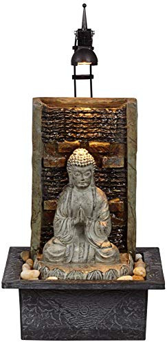 Namaste Buddha 11 1/2 High Indoor Table Small Fountain