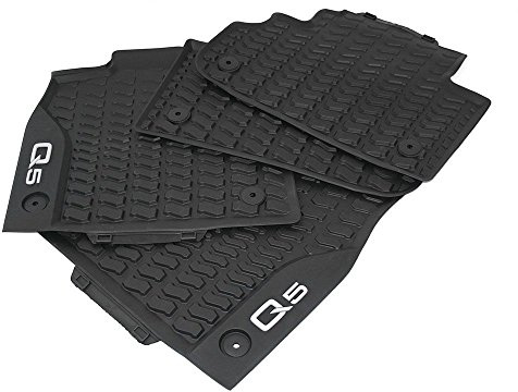 Audi 80B061501041 80A061511041 Gummi Fußmatten 4-tlg Komplettsatz v+h Gummimatten Allwettermatten schwarz