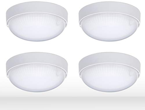 Oktaplex LED Kellerleuchte BASE Mini 230V 9W IP65 Rund Weiß Deckenleuchte