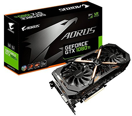 Gigabyte AORUS GeForce GTX 1080 Ti 11GB Graphic Cards GV-N108TAORUS-11GD (Certified Refurbished)