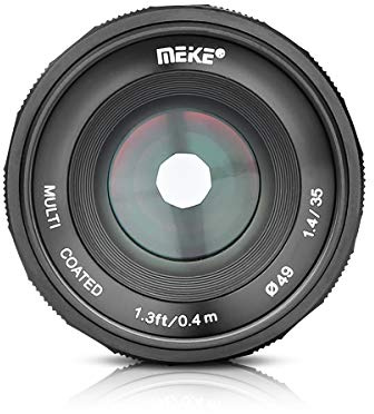 MEIKE MK-35mm F/1.4 Manual Focus Large Aperture Lens Compatible with Olympus Panasonic Micro Four Thirds M4/3 System Mirrorless Camera
