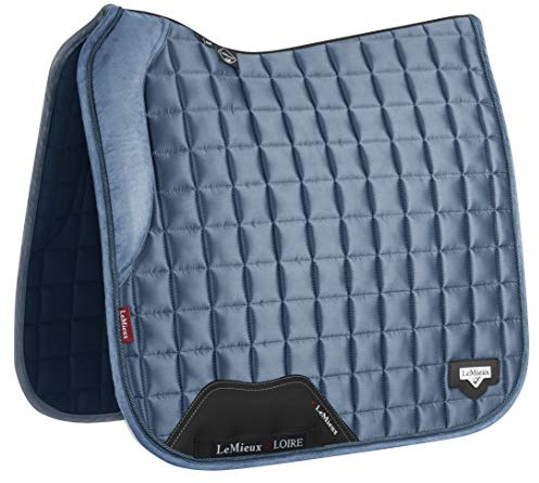 LeMieux Loire Memory Satin Dressur quadratisch Eisblau Schabracke
