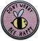 Finally Home Dont worry bee Happy Biene Patch zum Aufbügeln | Patches, Bügelflicken, Flicken, Aufnäher