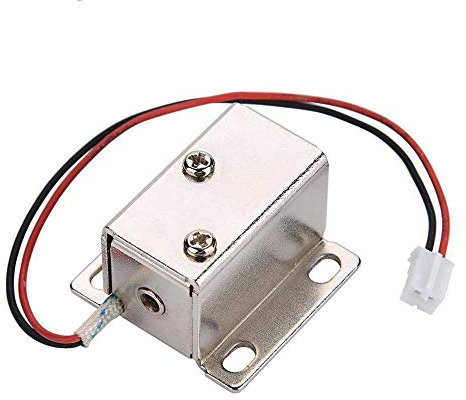 Elektrisches Magnetschloss, Gleichstrom 6 V/12 V, Sicherheitsschloss für Sicherheitssysteme, Tresoren, Türschränke