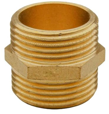 RIEGOPRO Machón roscado de latón 1 1/2 - Fitting de tubería