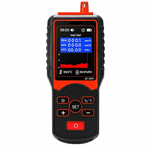 JD-3001 Geiger Counter, Electromagnetic Radiation Detector, Temperature and Humidity Tester, Dosimeter Tester Counter