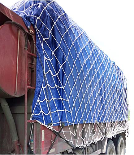 Anhängernetz Ladungssicherungsnetz Gepäcknetz Hochleistungs-LKW/Anhänger/Frachtnetze, Wetterfestes, reißfestes Anti-UV-Netz, Baustelle Spielplatzschutz, 5m/ 8m/ 15m/ 18m ( Size : 4X15m/13.1X49.2 ft )