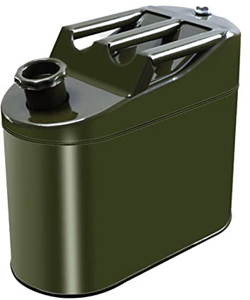 BHBXZZDB Bidon Gasolina, Bidón para carburante/Garrafa Metal Gasolina/Diesel 5/10/15/20/25/30L, Incluye guía de Aceite y Guantes