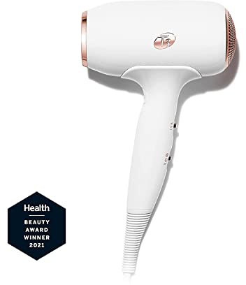 T3 Fit Kompakter professioneller Haartrockner mit Ionentechnologie, schnell trocknend, leicht und ergonomisch, glättet Frizz, mehrere Temperatur- und Geschwindigkeitskombinationen