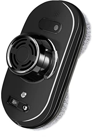 Samnuerly Robot lavavetri Robot lavavetri Robot ad Alta aspirazione Lavavetri Elettrico Robot Anti-Caduta Telecomando Robot Aspirapolvere per finestre Esterne/Interne Tavolo Piastrelle Soffitto (Nero