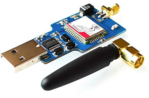 Rfeeuubft Module USB vers GSM série GPRS Sim800C Bluetooth pour ordinateur + antenne