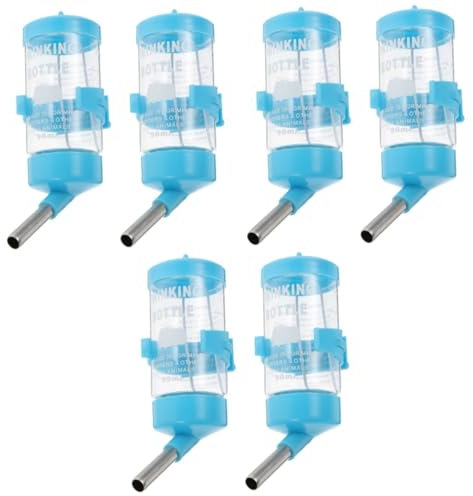 minkissy 6pièces Abreuvoir Automatique pour Hamsters Et Petits Animaux Distributeur Eau Pratique Et Anti-Fuite Facile à Installer Hydratation Assurée pour Animaux De Compagnie
