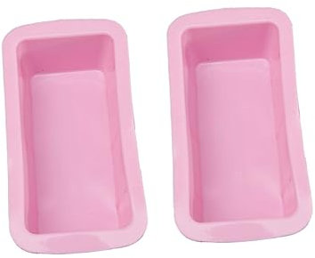 IMIKEYA Et Gâteau - Lot De 2 Moules À Cake Rectangulaires En Silicone Antiadhésifs