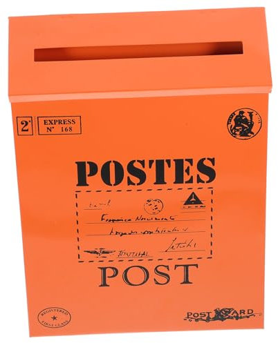 VILLFUL Briefkasten Aus Metall Für Außenbereich Wandmontage Vintage-design Ausreichend Speicherplatz Für Post Retro Briefkasten Für Hausdekoration