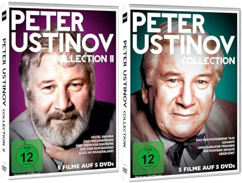 Peter Ustinov Collection I + II - Luxuriöse Zusammenstellung von 10 klassischen Filmen, die das Erbe und die Vielseitigkeit des großartigen Peter Ustinov würdigt