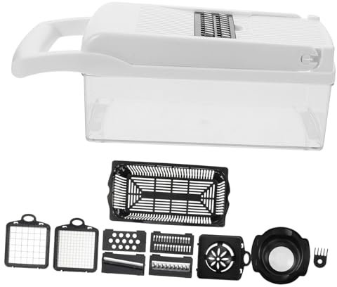 EXHUMKY Affettatrice e Tritatutto Multifunzionale Per Verdure Set Da Affettatrice Manuale Inossidabile Per e Cipolle Facile Da e Rispettosa