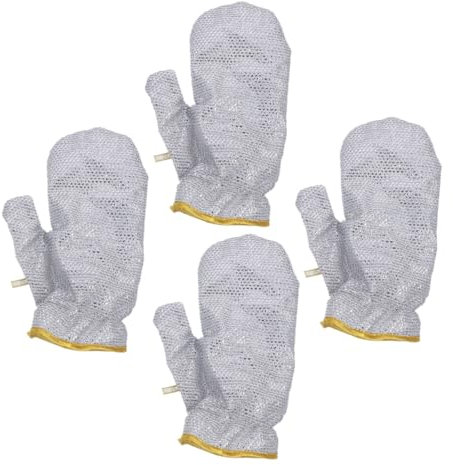 Holibanna 4stücke Reinigungshandschuhe Rutschfest Hitzebeständig Für Küche Geschirrspülen Und Backen Wiederverwendbare Handschuhe Mit Ergonomischem Design