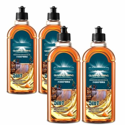 ZMLMAJJ Huile Essentielle for L'entretien des Parquets, Liquide d'entretien, Cirage, Polissage, Éclaircissement, Nettoyant Spécial(4PCS-2000ml)