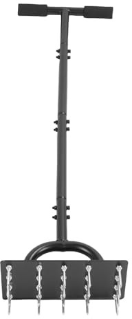 Luocute Herramienta del Aireador de Césped, 20 Picos de 34.6 Pulgadas en Forma de T en Forma de T de Hierba y Suelo para el Cuidado del Patio, Herramienta de Aireador de Césped Manual