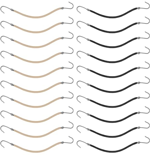 Sorcristy 20 Stück Haargummi mit Haken, Offene Pferdeschwanzhaken Elastische Bänder Haarstyling Gummibänder Pferdeschwanz Haken Pferdeschwanzhalter Haarzubehör für Frauen Haarstyling