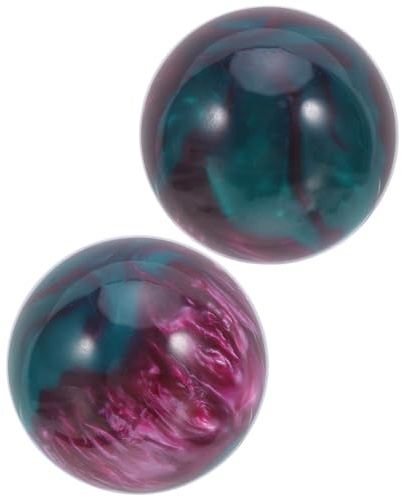 SOPOTUTU 2 St Handbollar i Resin med Marmormönster Dekorativa Spheres för Handterapi och Fingerträning Bärbara Sport Hobbytillbehör Stilrena Bordssmycken och Rehabredskap