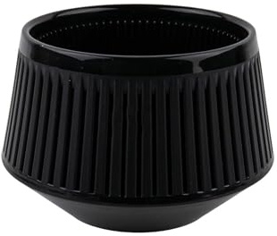 Homeponnew Pots à orchidées à élagage d'air avec trous d'aération et de drainage à 360° – Pot en résine pour orchidées, plantes grasses et cactus – Comprend des soucoupes 1 pièce noir