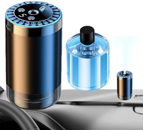 Difusor De Aroma Para Coche - Decoración Fragancia USB Inteligente LED 7 Colores,Difusor Inteligente de Aromas para Automóviles - Para Viajes De Negocios Vacaciones Oficina Y Hogar