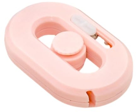 Colcolo Cutter et ouvre-boîte compact et facile à, mini utilitaire, coupe-papier pour cerclage feuillardage de carton, usage domestique, Rose