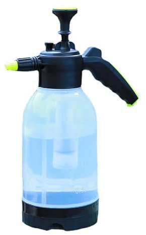 Pulverizador a presión de mano de 2L, pulverizador de agua Manual portátil transparente, regadera para plantas de césped y jardín