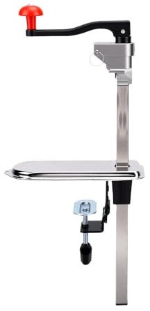 Naroote Apriscatole Manuale da 55 Cm per Uso Professionale, Supporto da Banco in Acciaio Inossidabile con Maniglia a Leva per la del Ristorante