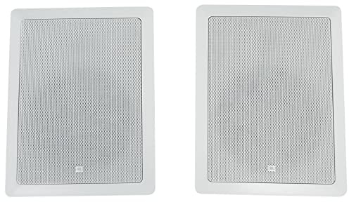 JBL Professional Control 128W Premium In-Wall Loudspeaker, Sold as Pair, white, 8-Inch speaker