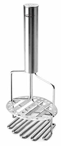 Lacor Masher Presse Purée de Pommes de Terre, Acier Inoxydable, Gris, 10.5 x 8.5