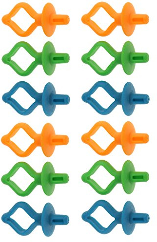MagiDeal 12 Stück Sortierte Bobbin Holders Clips Clamps Spulenhalter Klammern, Garnrollenhalter Clips Spulenhalter Nähmaschinen Zubehör