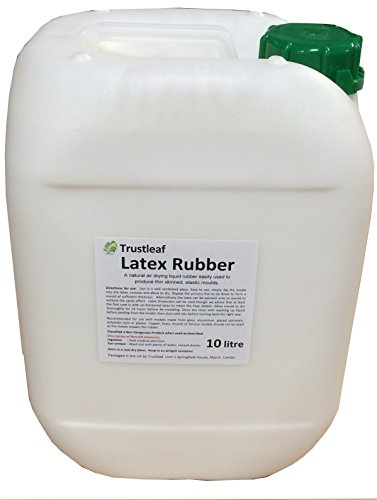 Trustleaf 10 Litre Liquid Latex Dipping Rubber Mould Making/Masks/SFX - Skin Safe